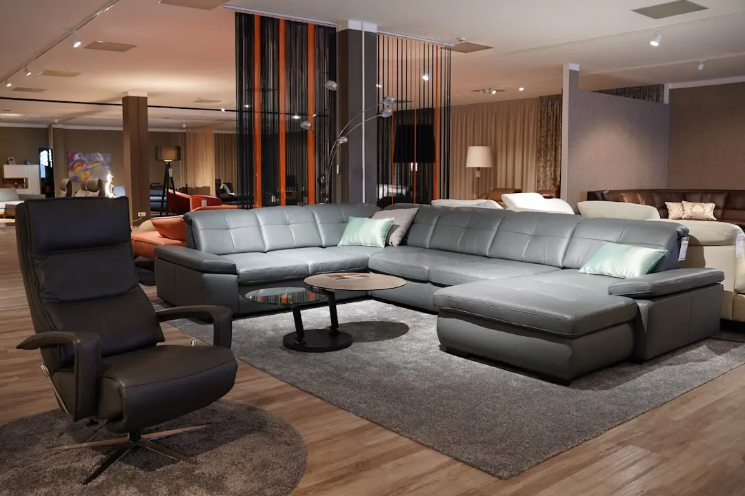 Contact Us for Leather Furniture Inquiries — modern furniture showroom interior